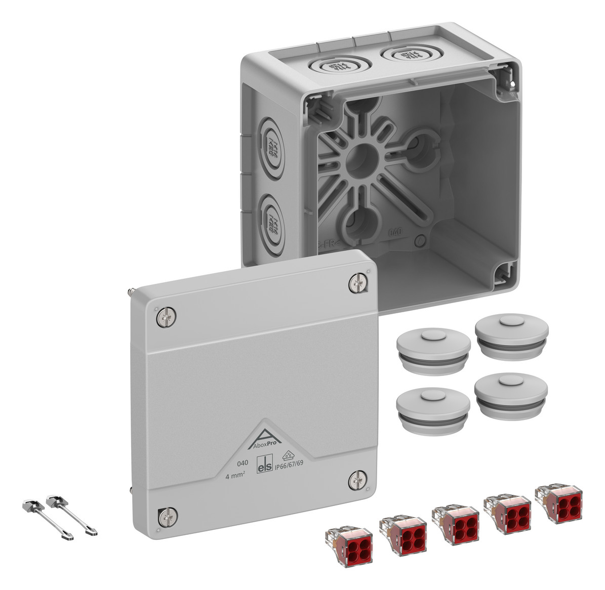 1St. Spelsberg Abox Pro 040-42 Abzweigkasten, Schutzart IP66/IP67/IP69
