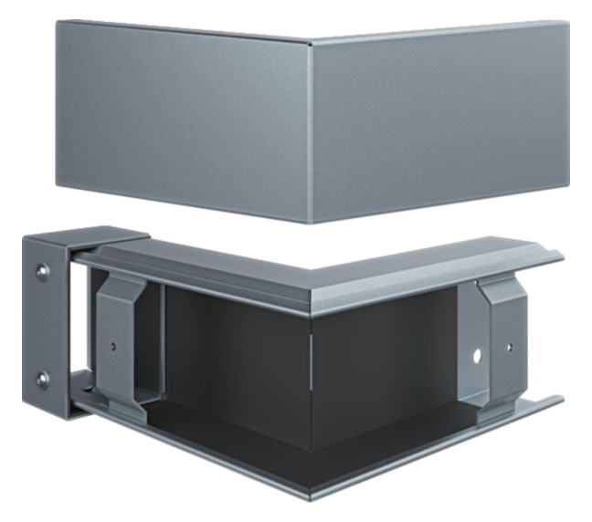 1St. Hager FWKP601003VERZ Außeneck FWK-Plus 60x100 verz