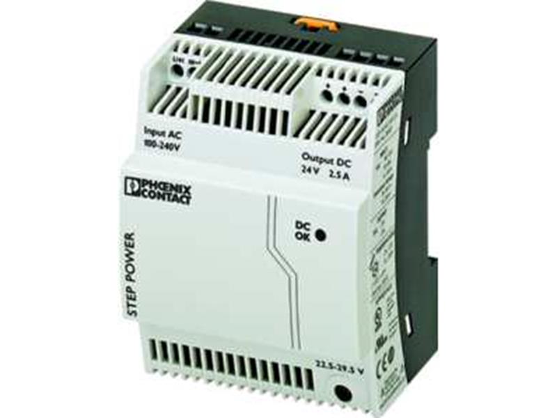 1St. Phoenix STEP-PS/ 1AC/24DC/2.5 Primär getaktete Stromversorgung STEP POWER zur Tragschienenmontage Eingang: