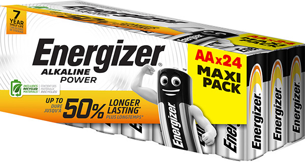 1St. ENERGIZER Alkaline Power Mignon (AA) Paper Box 24 Energizer