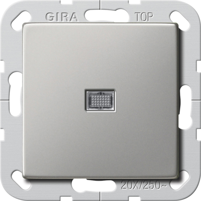 1St. Gira 2834600 Wippschalter BS 20 AX Aus 2-p Kontroll System 55 Edelstahl