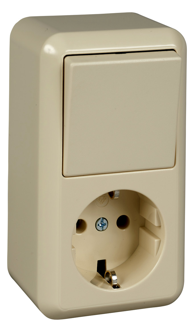 1St. Elso 388600 Universal-Schalter/Steckdose 10/16A CON Steckklemme perlweiß 1St. Elso 388600 Universal-Schalter/Steckdose 10/16A CON Steckklemme perlweiß