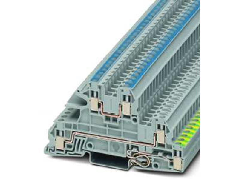 1St. Phoenix UTI 2,5-PE/L/N Installationsschutzleiterklemme Schraubanschluss Querschnitt: 0,2 mm² - 4 mm² AWG: 2