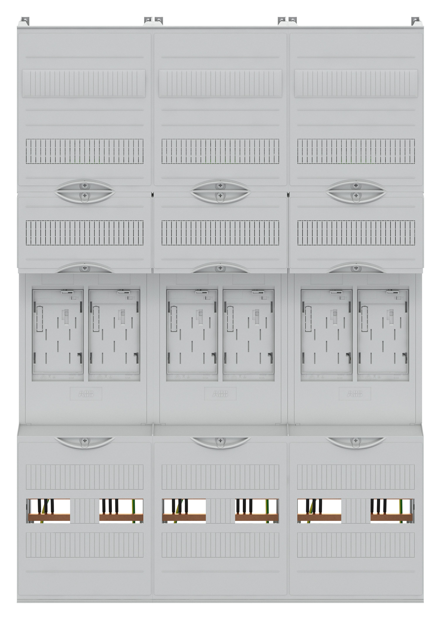 1St. Striebel Zählerfeld 7RE 6Z BF37C6 vorverdrahtet m.BKE-I