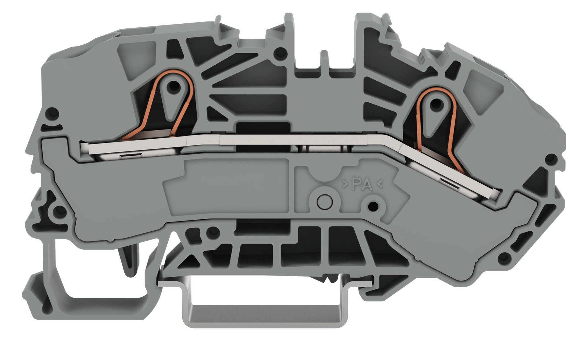 1St. Wago 2016-7601 2-Leiter Durchgangs-Verteilerklemme L 16-25mm Grau 20167601