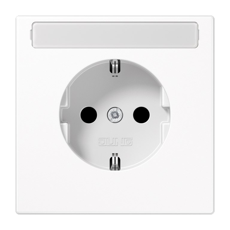 1St. Jung LS1520NAWW Schuko Steckdosem.Schriftfür LS 1520 NA WW