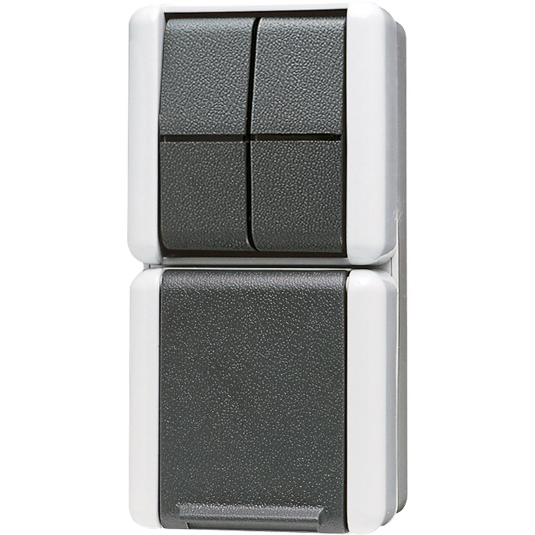 1St. Jung 875W Steckdose mit Serienschalter WG800 875 W