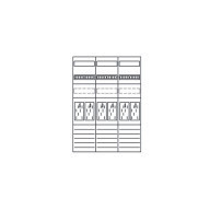 1St. Eaton 113077 Zählerfeld, 3-feldrig, vorbereitet, Version Z37B0022 ZSD-Z37B0022