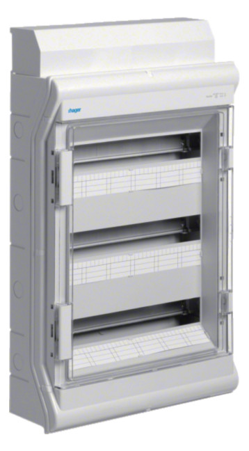 1St. Hager VE318DN Kleinvert., vector, APV, IP65, 54PLE