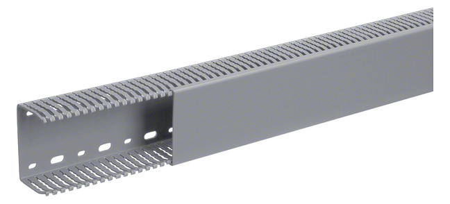 2m Hager LKG5007507030B Verdrahtungskanal PVC LKG 50x75mm steingrau