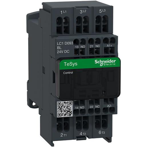 1St. Schneider Electric LC1D093BL Leistungsschütz LC1D 3p, +1S+1Ö, 4 kW, 9 A, 400 V AC3, Spule 24 V DC