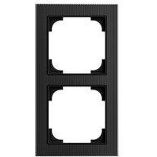 1St. Busch-Jaeger 1722-4025 Rahmen 2-fach Glas schwarz