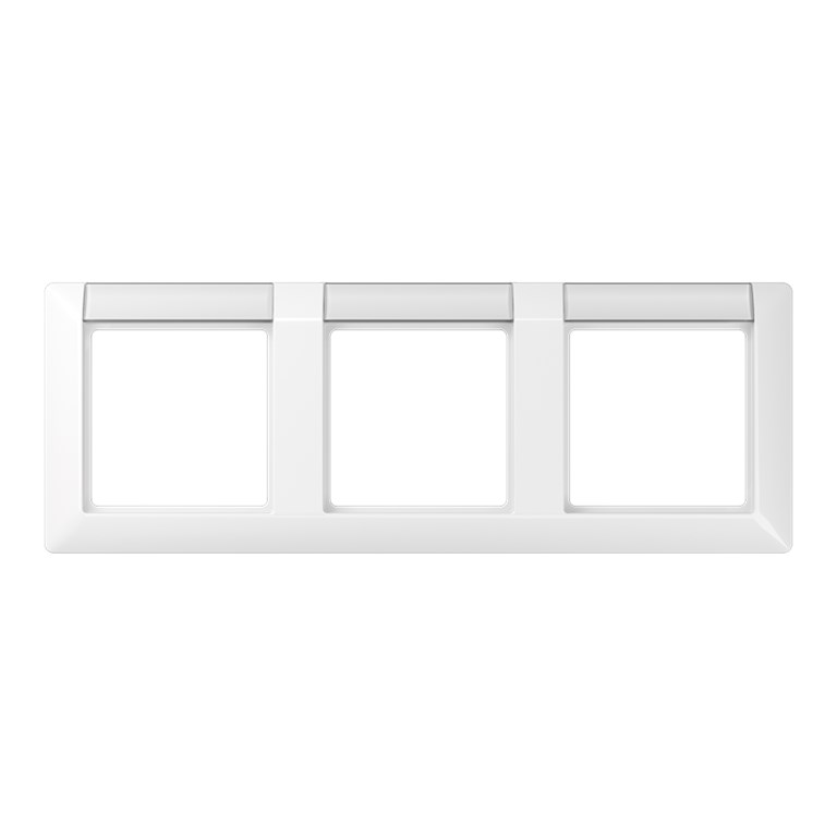 1St. Jung AS5830NAWW Rahmen 3fach Schriftfelder 13 x 55 5 mm (BB 20.1) für waagerechte Kombination AS 5830 NA WW 1St. Jung AS5830NAWW Rahmen 3fach Schriftfelder 13 x 55 5 mm (BB 20.1) für waagerechte Kombination AS 5830 NA WW