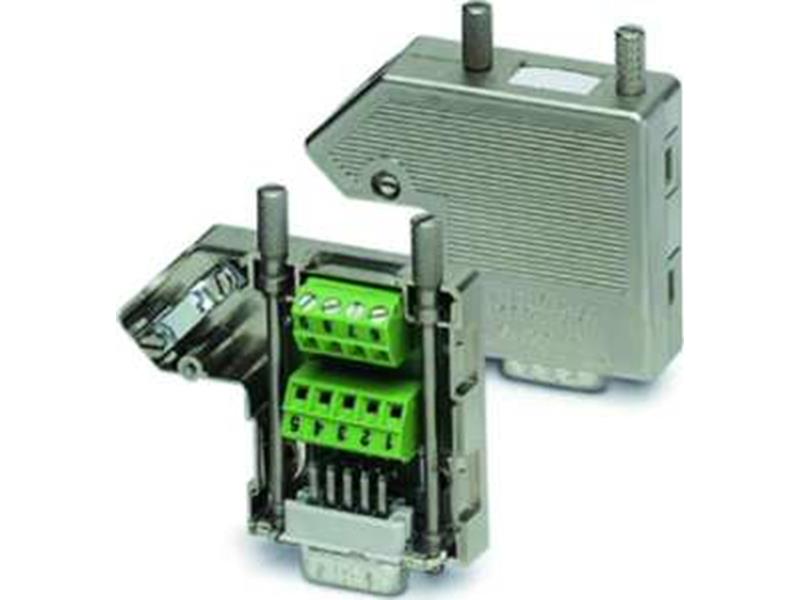 1St. Phoenix SUBCON 15/M-SH D-SUB-Stecker 15-polig Stift eine Kabelzuführung unter 35° Universaltyp für alle Sys