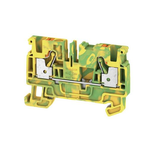 50St.Weidmüller A2C 4 PE Schutzleiter-Reihenklemme, PUSH IN, 4 mm 50St.Weidmüller A2C 4 PE Schutzleiter-Reihenklemme, PUSH IN, 4 mm