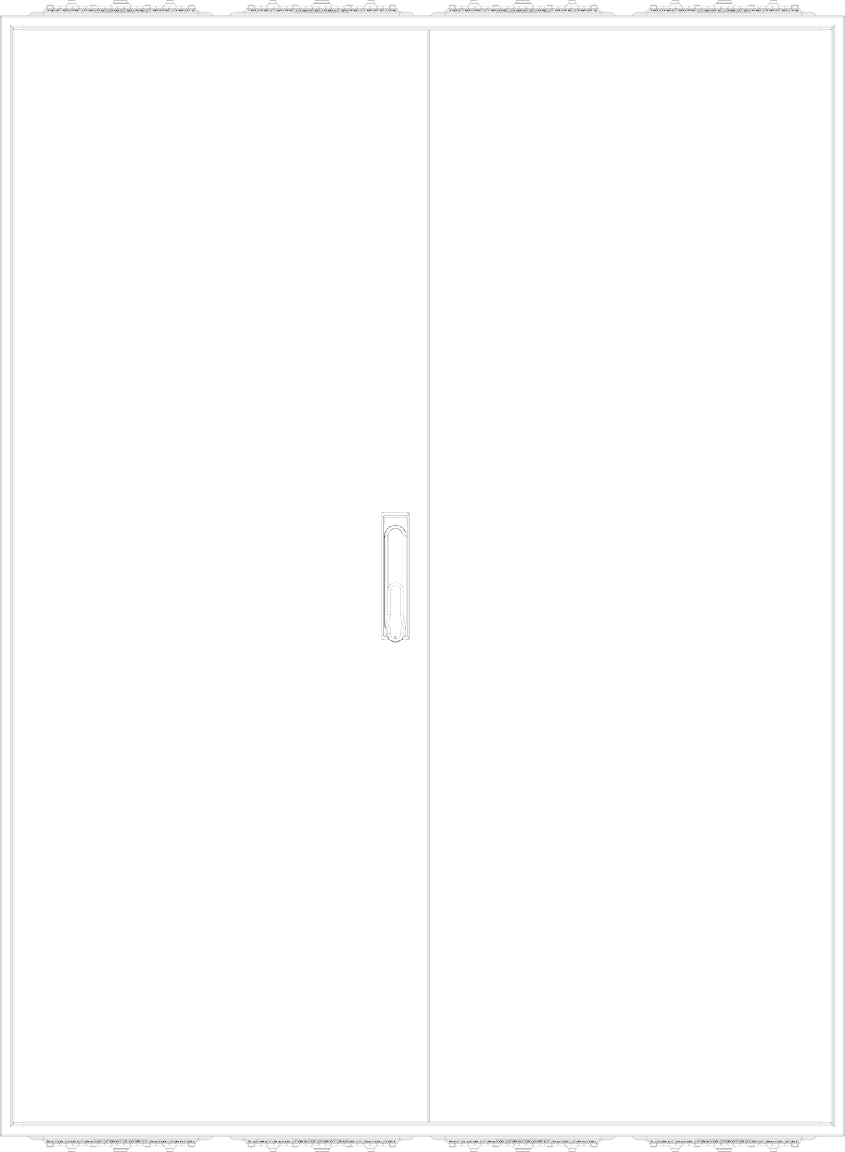 1St. F-Tronic ZF144 Leergehäuse ZF144, IP54, H=1400mm, B=1050mm 7120539
