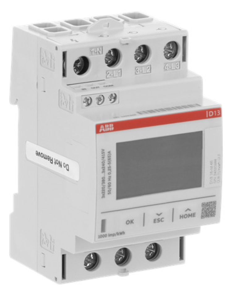 1St. ABB D13 15-M 65 Drehstromzaehler 65A MID 1DO+1DI