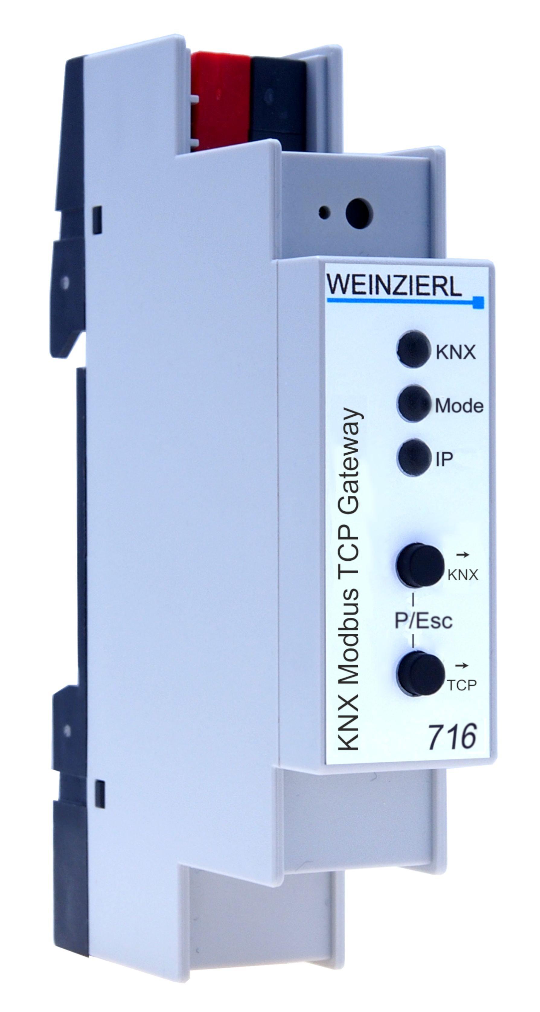 1St. Weinzierl 5425 KNX Modbus Gateway 716 RTU Master od.Slave ETS Parameter