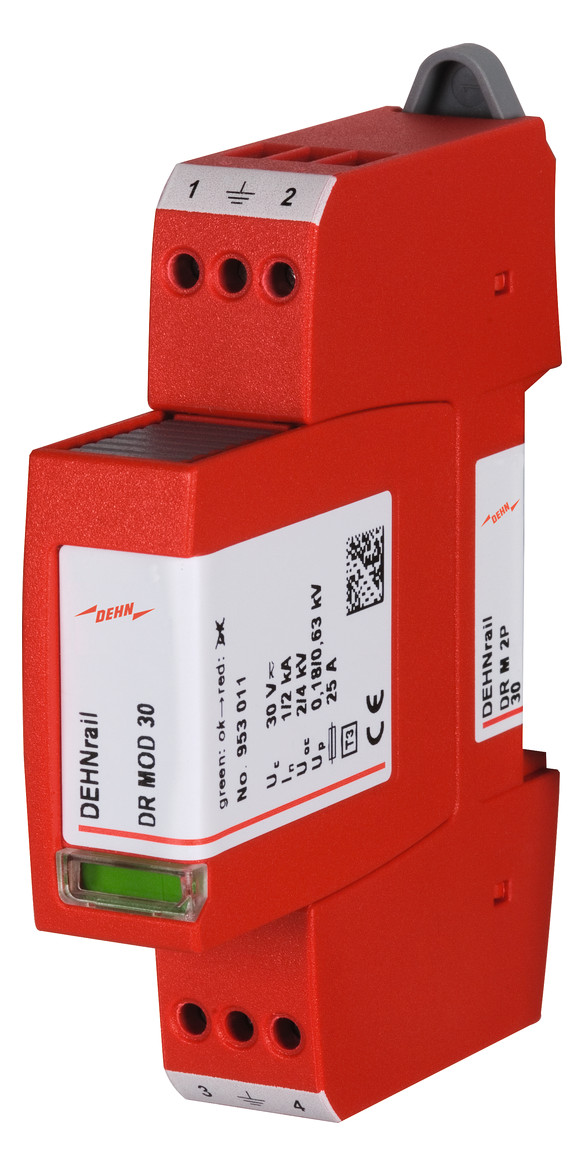 1St. Dehn 953201 Überspannungsableiter Typ 3 Dehnrail M 2-polig 30V für Industrieelektronik DR M 2P 30 1St. Dehn 953201 Überspannungsableiter Typ 3 Dehnrail M 2-polig 30V für Industrieelektronik DR M 2P 30