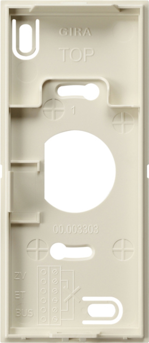 1St. Gira 851001 Montagepl. Wohnungsstation Video AP System 55 Cremeweiß