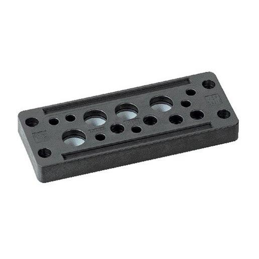 1St. MURR KDP/N 24/14: Schwarz Für Leitungen ohne Stecker-Kabeldurchfüh