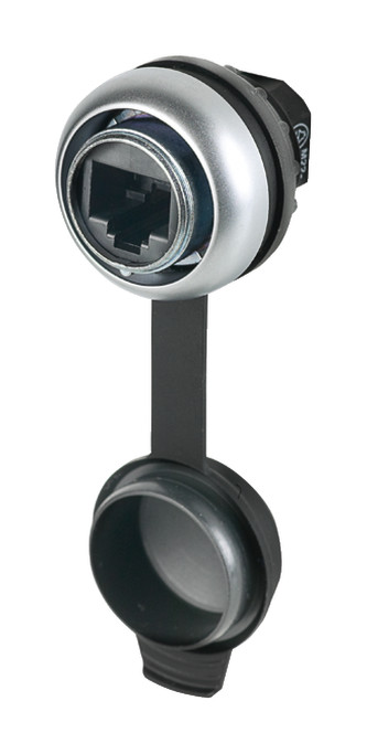 1St. Eaton 107413, Frontelement+ M22-RJ45-SA, Einbaubuchse RJ45