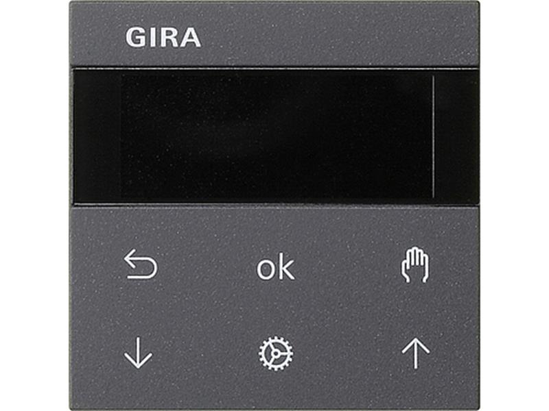 1St. Gira 536628 S3000 Jalousie- und Schaltuhr Display System 55 Anthrazit