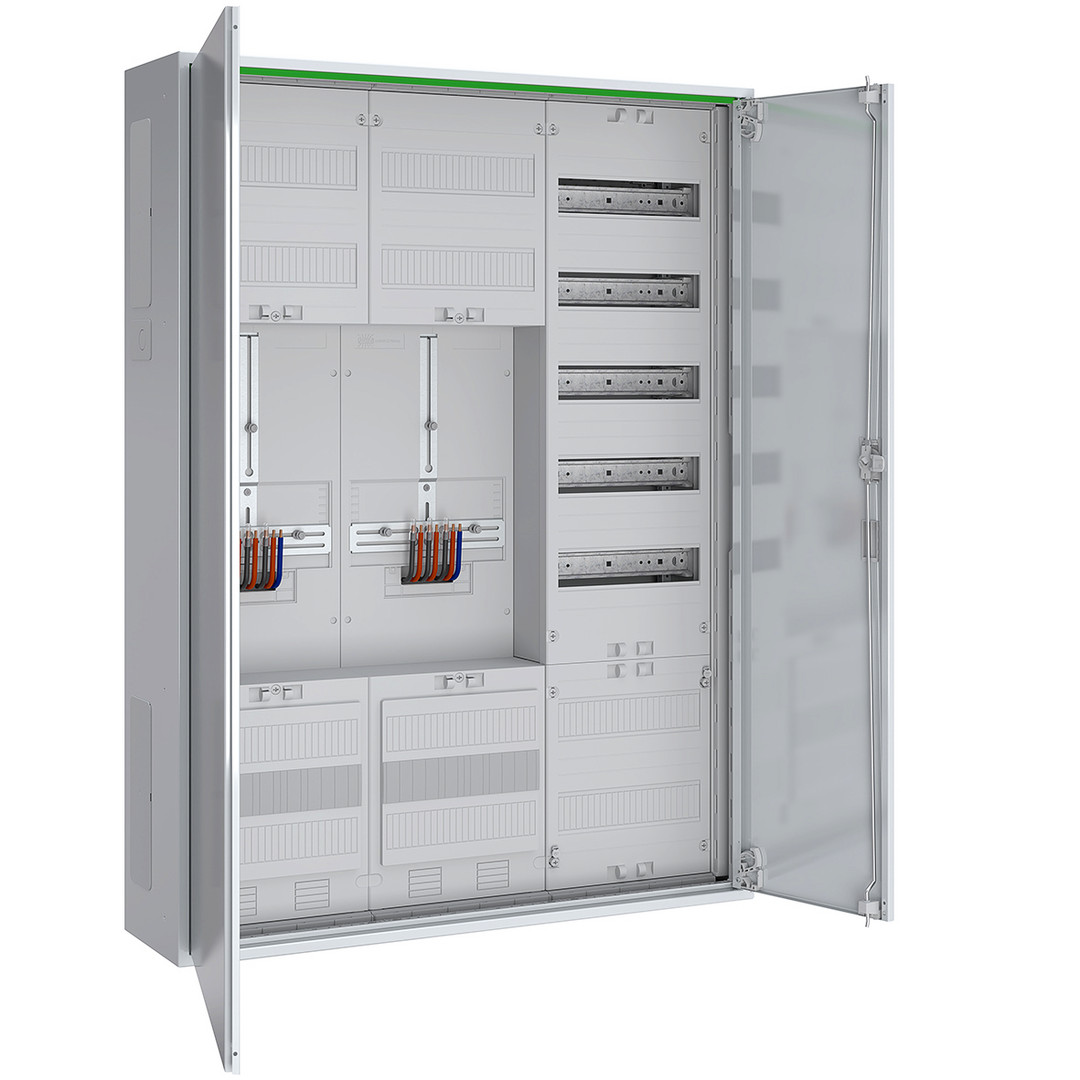 1St. ABN ABNRS307Z0012 Zählerschrank 3Pkt 2Z 1V 1APZ HLAK IP44...