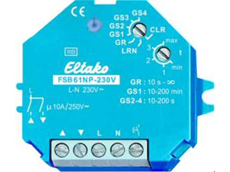 1St. Eltako FSB61NP-230V Funkaktor Beschattungselemente und Rollladen 230V. 1+1 Schließer nicht pot.frei 4A/250V AC 3020