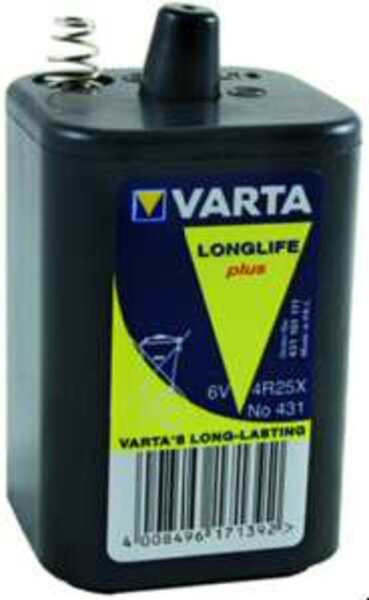 1St. Varta Spezial Batterie 431 6,0V 4R25 für Motoren 00431101111