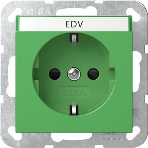 1St. Gira 4462107  Steckd. BSF + SH System 55 Grün