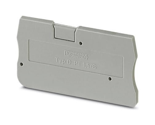 50St. Phoenix D-PT 1,5/S Abschlussdeckel L=45 mm B=2,2 mm H=24,3 mm grau 3208142