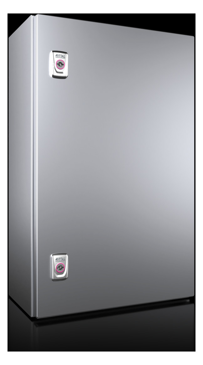 1St. Rittal AX 1008.000 Kompakt-Schaltschrank AX, Edelstahl 1.43 AX1008000 BHT 380x600x210 mm