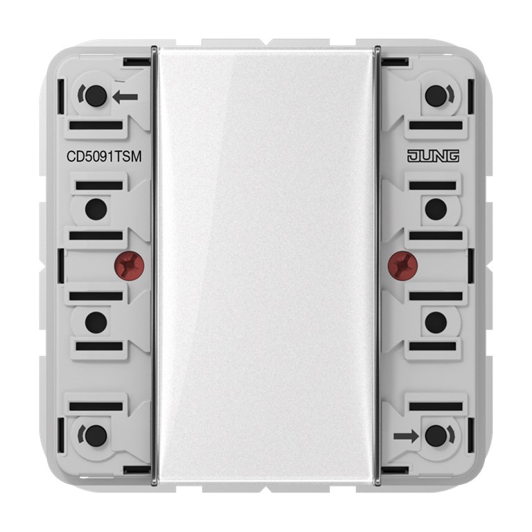 1St. Jung CD5091TSM KNX Tastsensor-Modul Universal 1fach Beschriftungsfeld integrierter Busankoppler CD 5091 TSM