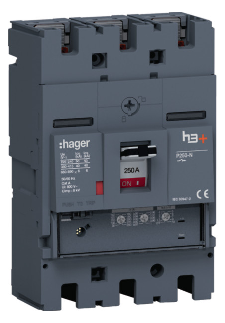 1St. Hager HNT250GR Leistungssch. h3+ P250 LSnI 3x250A 40kA