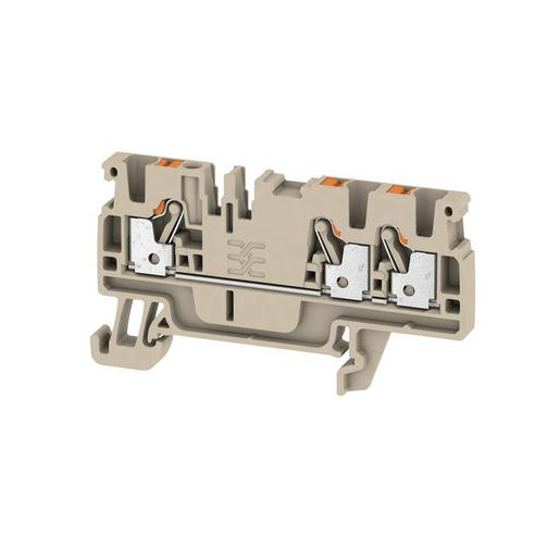 100St.Weidmüller A3C 2.5 Durchgangs-Reihenklemme, PUSH IN, 2.5 mm