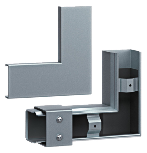 1St. Hager FWKP600605VERZ Flachwinkel FWK-Plus 60x60 verz