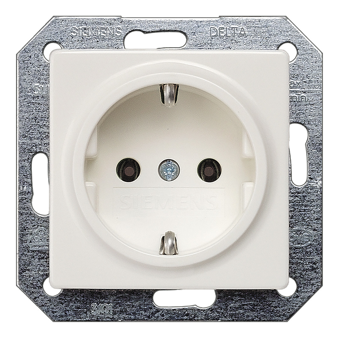 1St. Siemens 5UB1511-0KK DELTA i-system SCHUKO-Steckdose, titanweiß