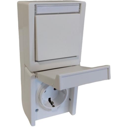 1St. NAQUAAPKOMBIVUW.1 Kombi Aus-/Wechselschalter/Taster/Steckdose