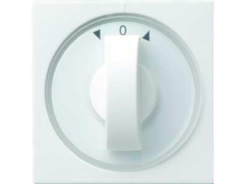 1St. Gira 066603 Abdeckung Knebel Zeit und Jalousie System 55 Reinweiß glänzend