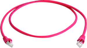 0,5m Telegärtner L00000A0074 MP8 FS500 Patchkabel Cat.6A ISO LSZH rot 0,5m