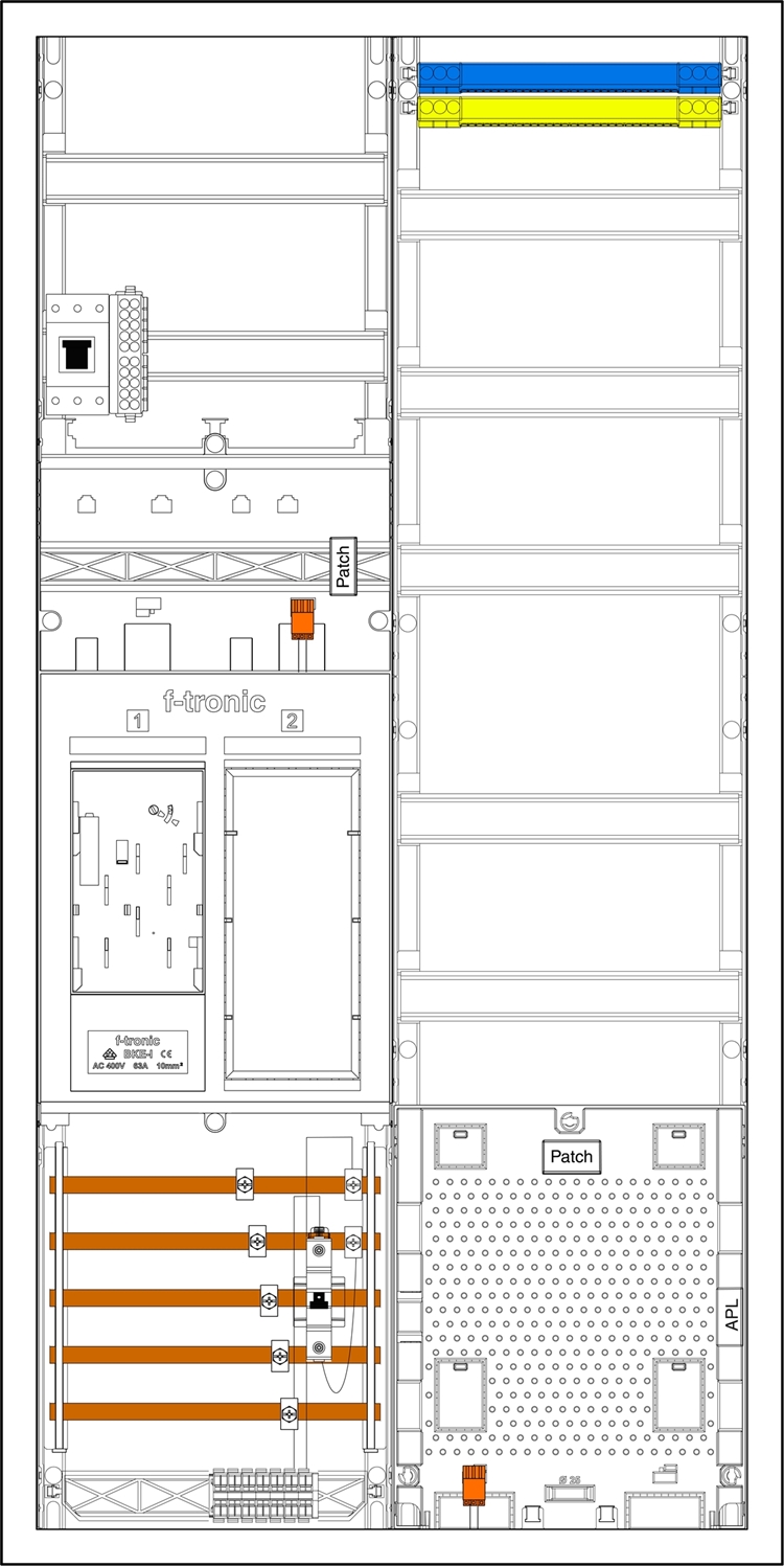 1St. F-Tronic EHZ721APZODSB6HP EHZ721APZODSB6HP, 1 ZP,1 R, 1 VAPZ inkl. APL, HSP, SPVGB6, 2 PPV, 1 PL150 7195158
