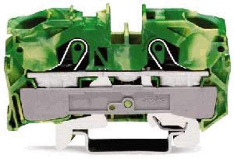 1St. Wago 2016-1207 2-Leiter-Durchgangsklemme grün/gelb 16 20161207