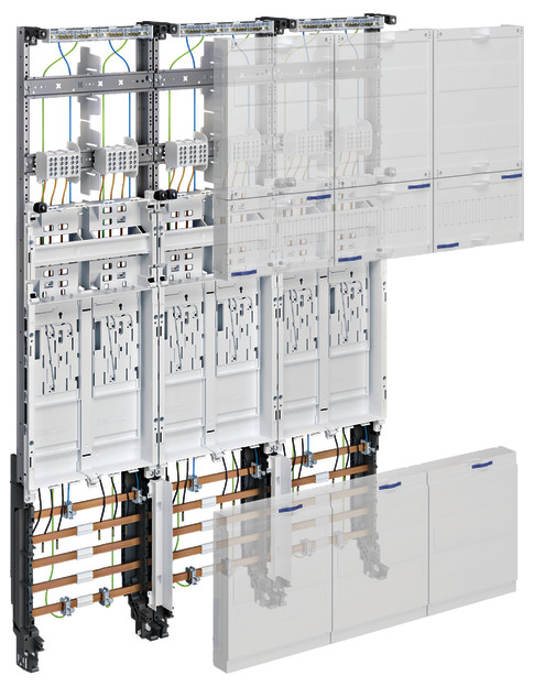 1St. Hager ZL3EL26 Komplettfeld 6ZP, BKE-I, 3-feldig