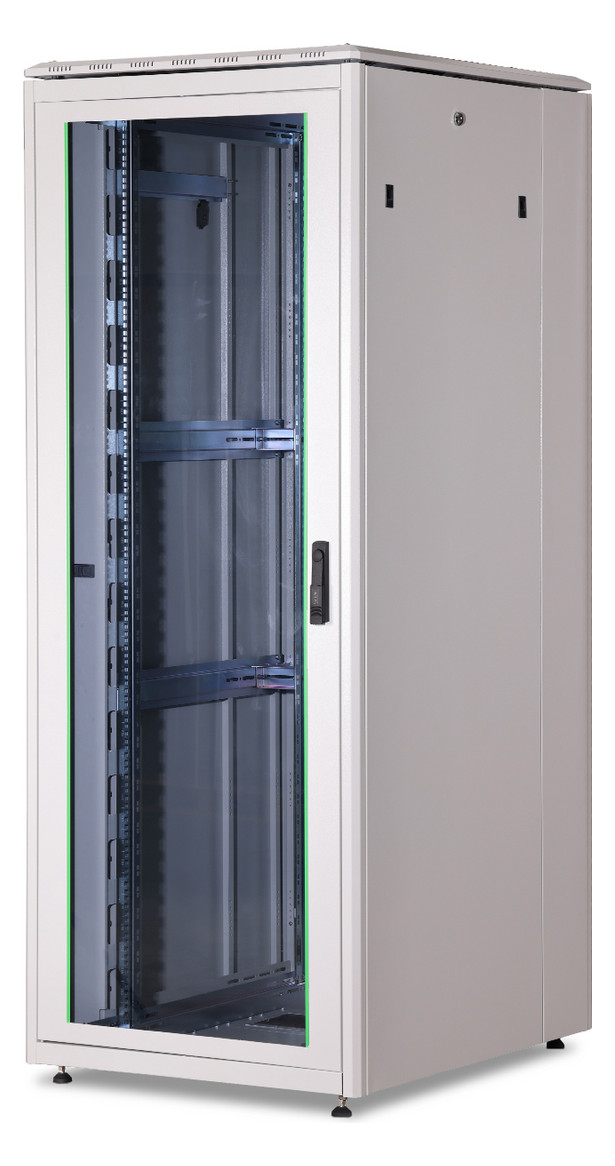 1St. Digitus DN-19 42U-8/10-1 42HE Netzwerkschrank 2053x800x1000 mm, Farbe Grau (RAL 7035)