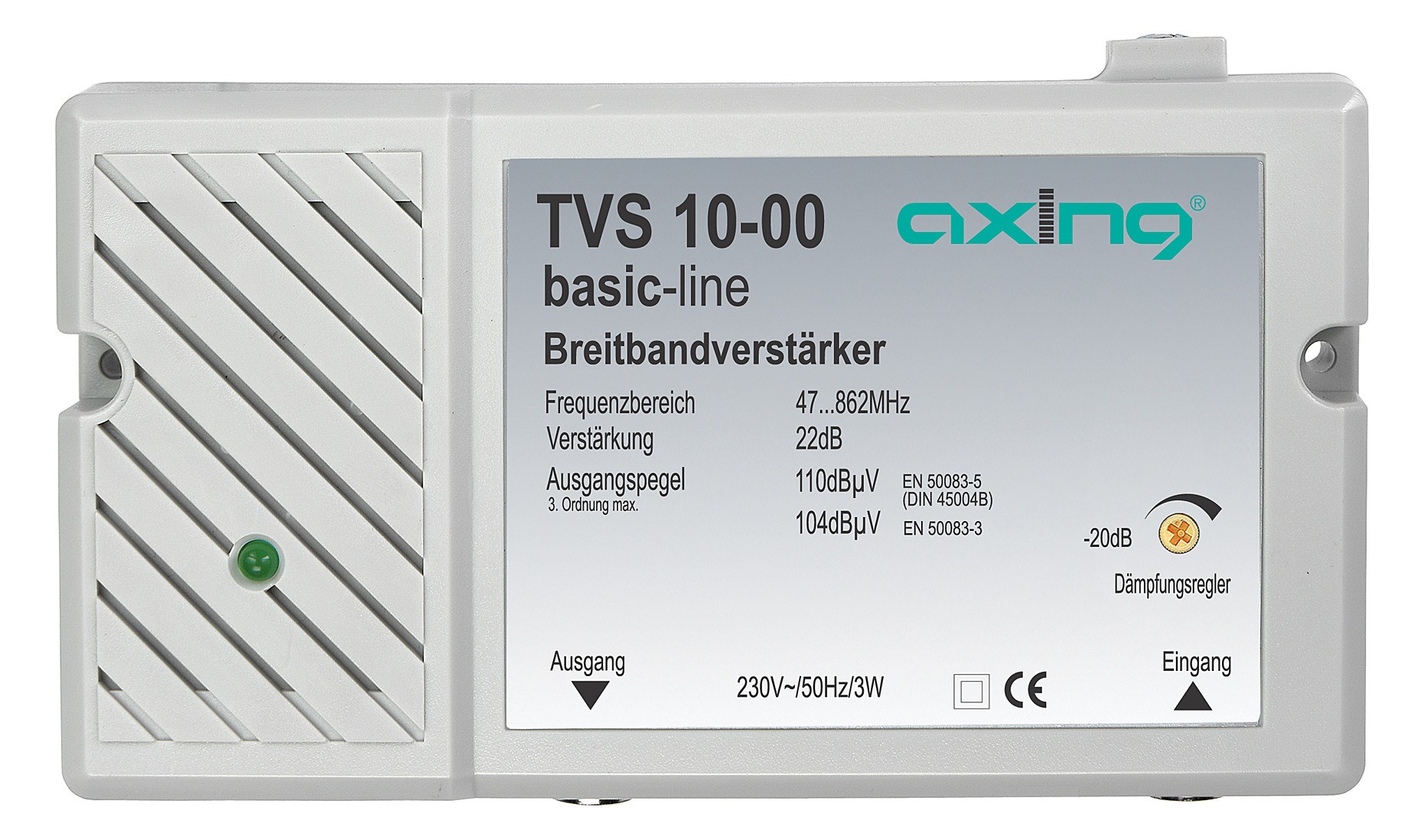 1St. AXING TVS 10-00 Breitbandverstärker 22dB