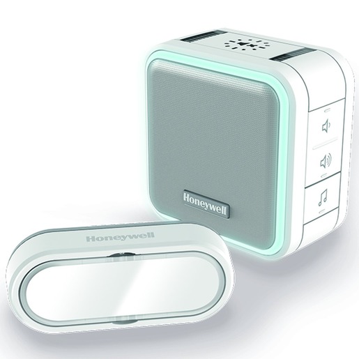 1St. Friedland DC515SL Funk-Gong-Set 16 Töne 84dB Lichtring/ LED-Stroposkopblitz, weiss