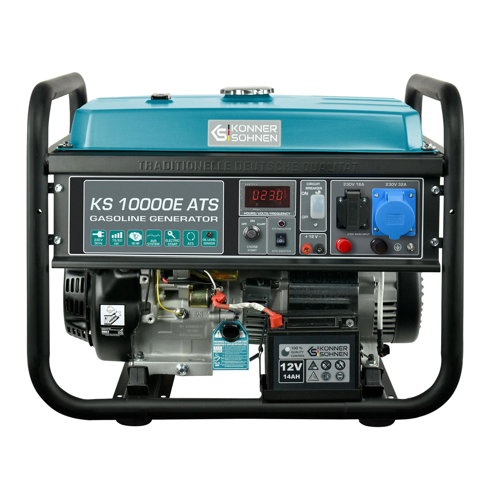 1St. Könner & Söhnen KS10000EATS Benzin-Generator KS 10000E ATS 1St. Könner & Söhnen KS10000EATS Benzin-Generator KS 10000E ATS