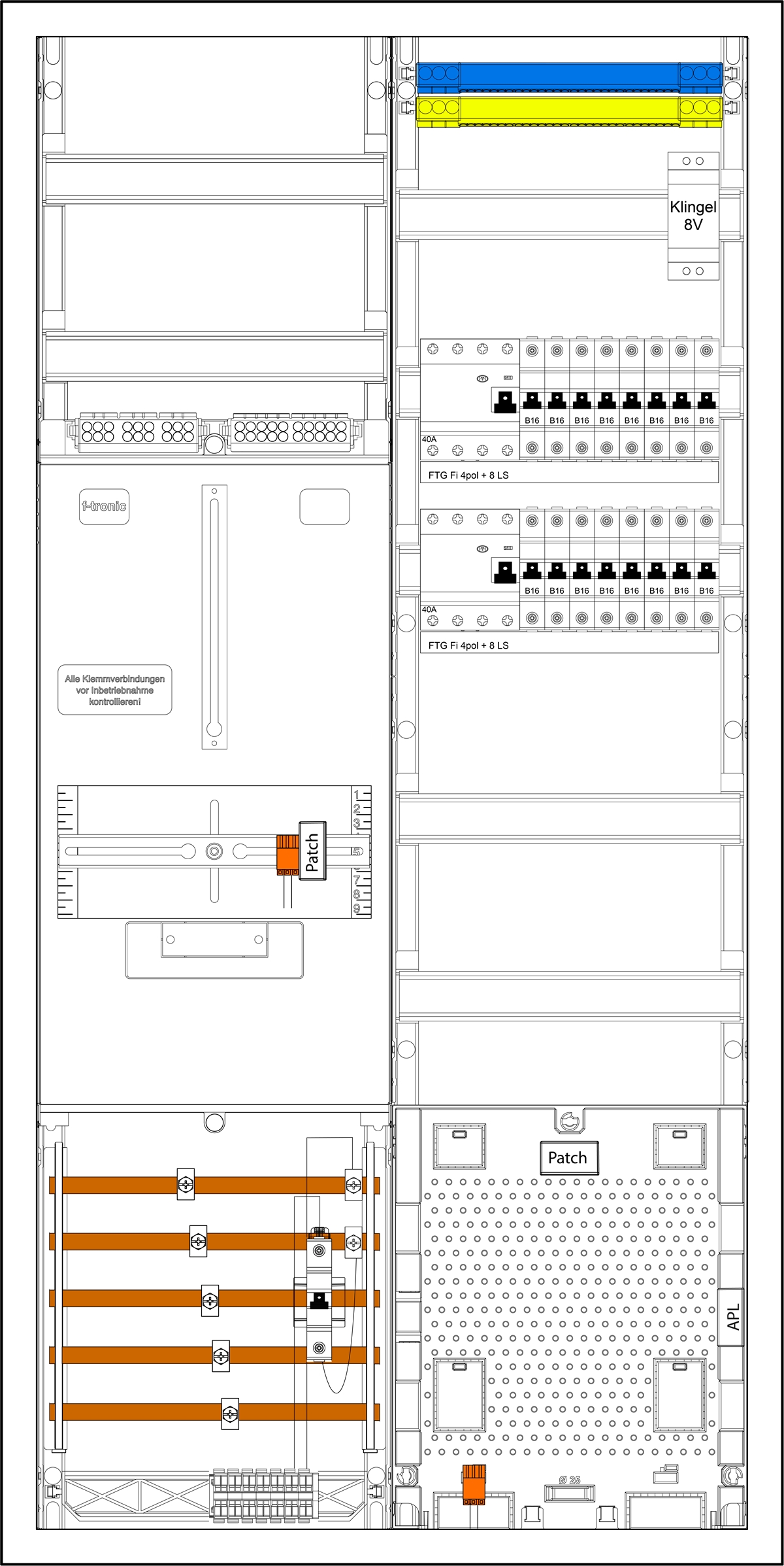 1St. F-Tronic 3HZ721APZB6-2VE 3HZ721APZB6-2VE, 1 ZP, 1 VAPZ inkl. APL, SPVGB6, 2 VE, 1 Klingeltrafo, 2 PPV, 1 PL100 7190135