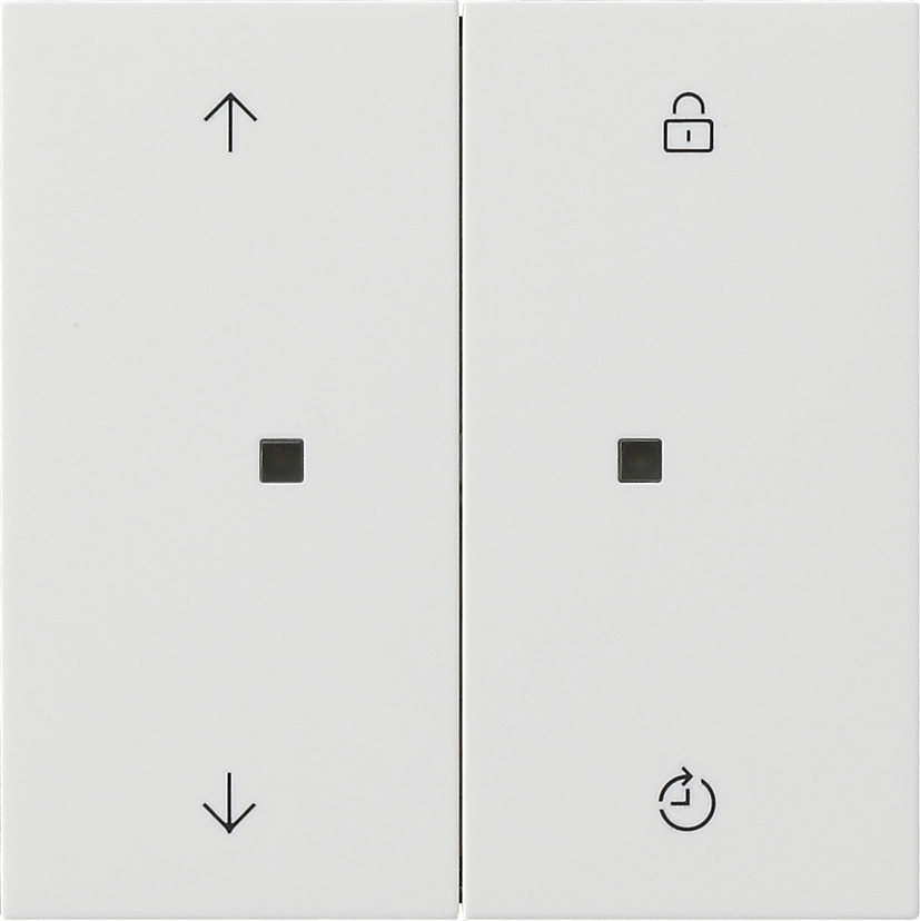 1St. Gira 5492112 Gira eNet Funk Bedienaufs. Memory Pfeile Flächenschalter Reinweiß